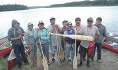 Canoe excursion arrives at the AGA in Waswanipi