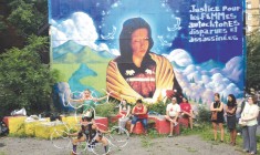 A Montreal mural commemorating missing & murdered Aboriginal women