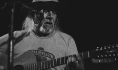 Native Artists Willie Thrasher and Willy Mitchell perform in Montreal