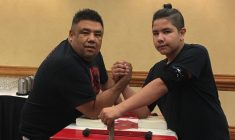 Casey Bosum makes his debut at national arm wrestling meet